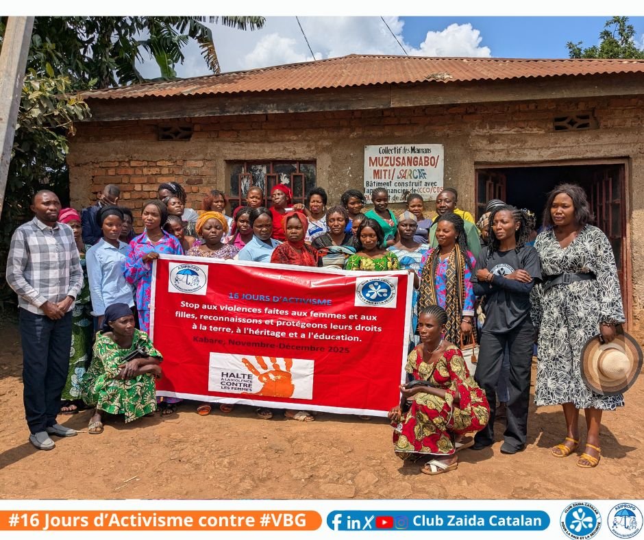 16 Jours d’Activisme : Le Club Zaida Catalan et l’ASIPROPD sensibilisent sur les droits des femmes à l’héritage, à la terre et à l’éducation à Miti
